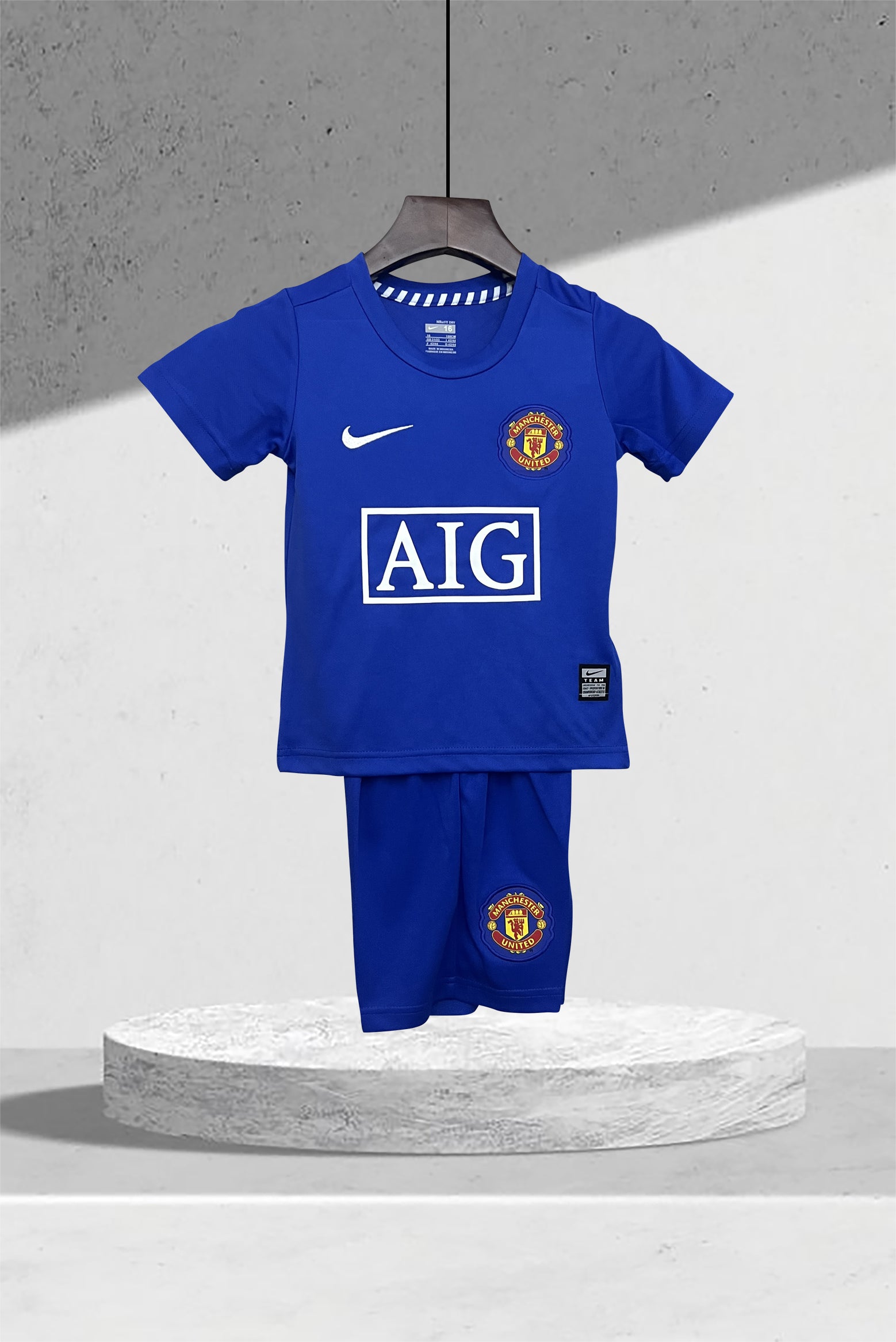 Manchester United 2008-2009 Bortedrakt Mini-Kit Barn