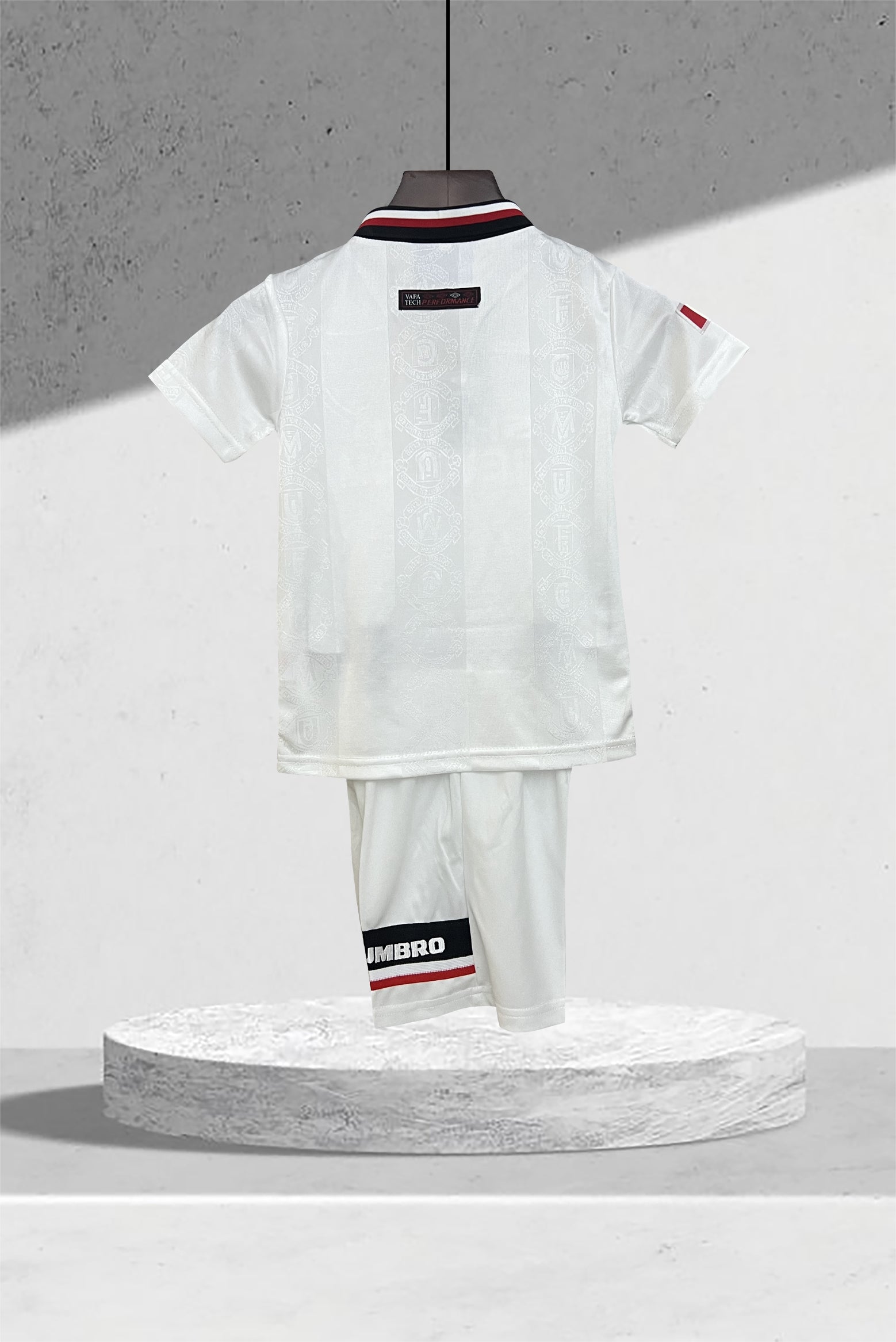 Manchester United 1997-1998 Bortedrakt Mini-Kit Barn